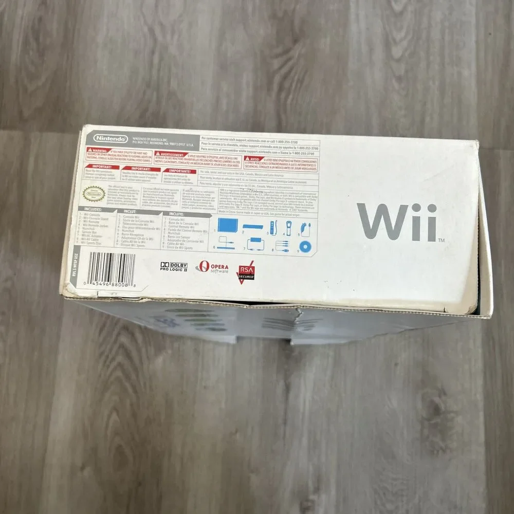 Nintendo Wii White Console Empty Box w/ Inserts BOX ONLY No Console or Tray READ